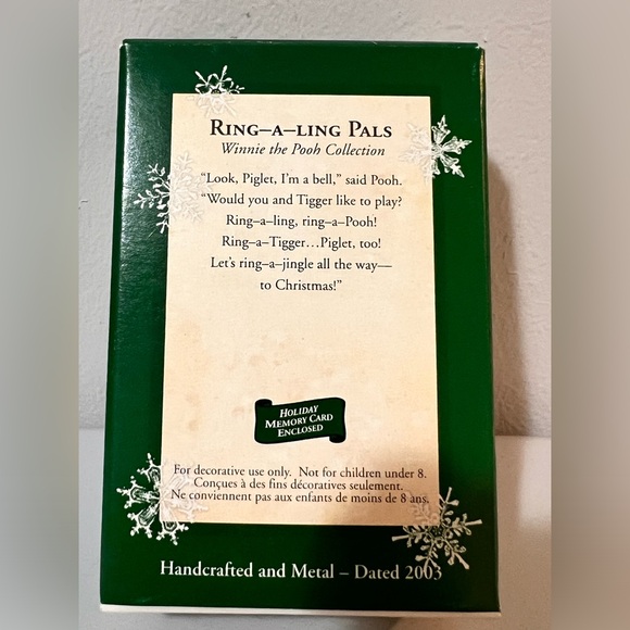 Hallmark Keepsake Disney Winnie The Pooh Collection Ring-A-Ling Pals 2003 Minis - Picture 4 of 9
